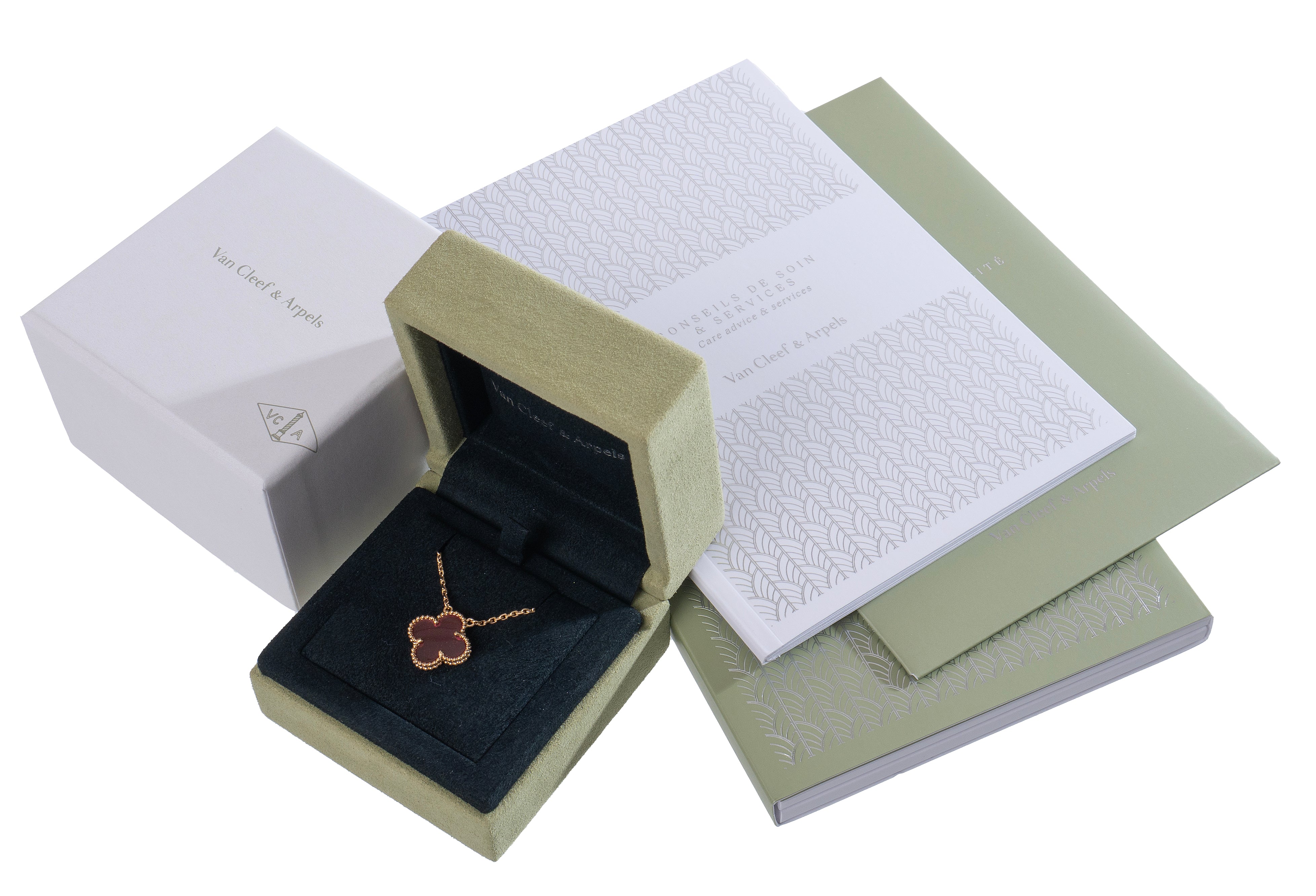 Van Cleef & Arpels Vintage Alhambra Pink Pendant Necklace