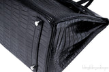 Birkin 35 Black Matte Crocodile PHW