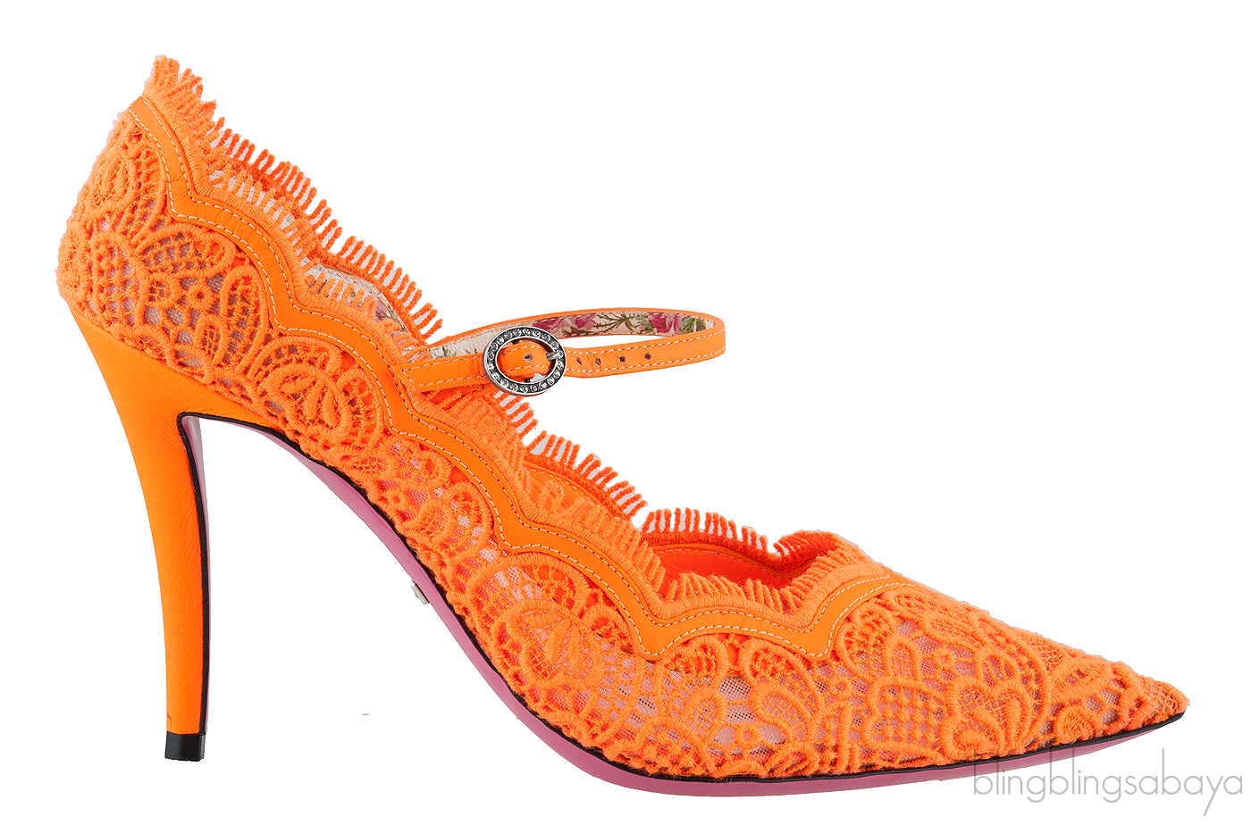 Gucci Corded Lace Virginia  Mary Jane Pumps