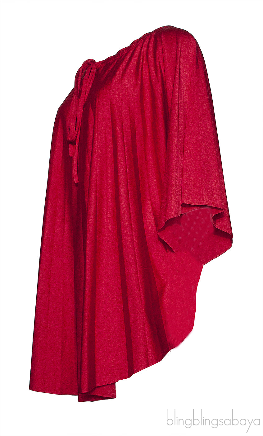 Red Oversize Blouse