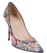 So Kate Multicolored Python Pumps