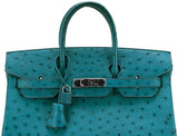 Birkin 32 HAC Blue Cobalt Ostrich