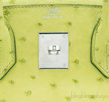 Birkin 30 Ostrich Vert Anis