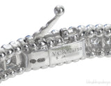 Perlee Diamond White Gold Bracelet One Row