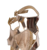 Jimmy Choo Metallic Gold Gladiator Sandals
