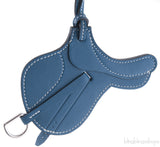 Blue Denim Saddle Charm