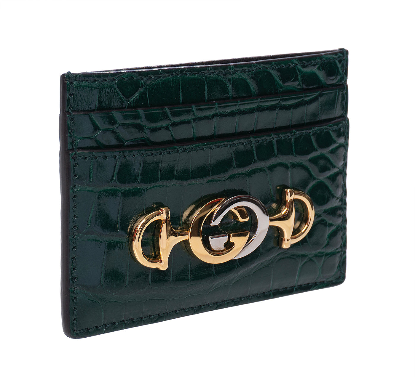 Gucci Zumi Emerald Green Card Holder