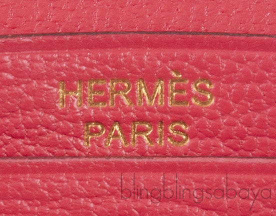 Bearn Bougainvillier Ostrich Wallet GHW