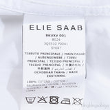 Elie Saab White Long Sleeve Pleated Shirt