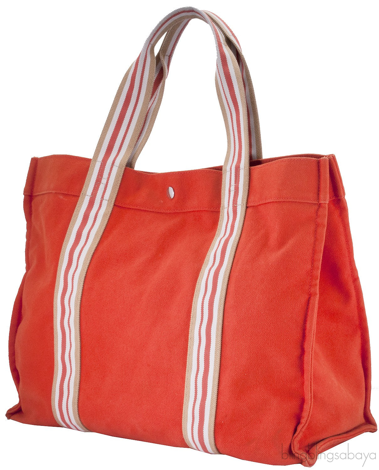 Orange Cotton Canvas Tote
