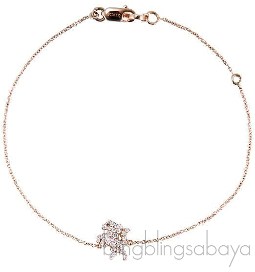 Rose Gold Horse Diamond Bracelet