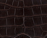 Brown Crocodile Shoulder Bag