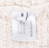 Off-White Knitted Fringed Trim Sweater