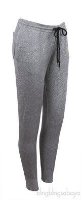 Markus Lupfer Metallic Silver Knit Jogger