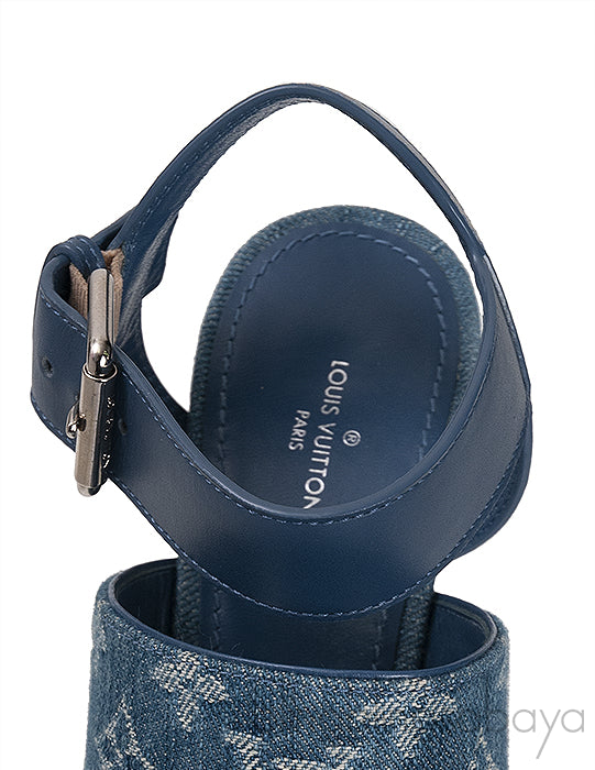 Blue Starboard Wedge Sandal