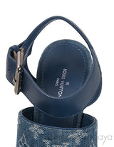 Blue Starboard Wedge Sandal