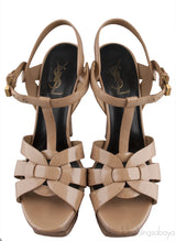Tribute Nude Patent Sandals