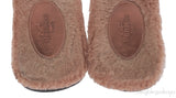 Hermes Oran Teddy Bear Brown Sandals