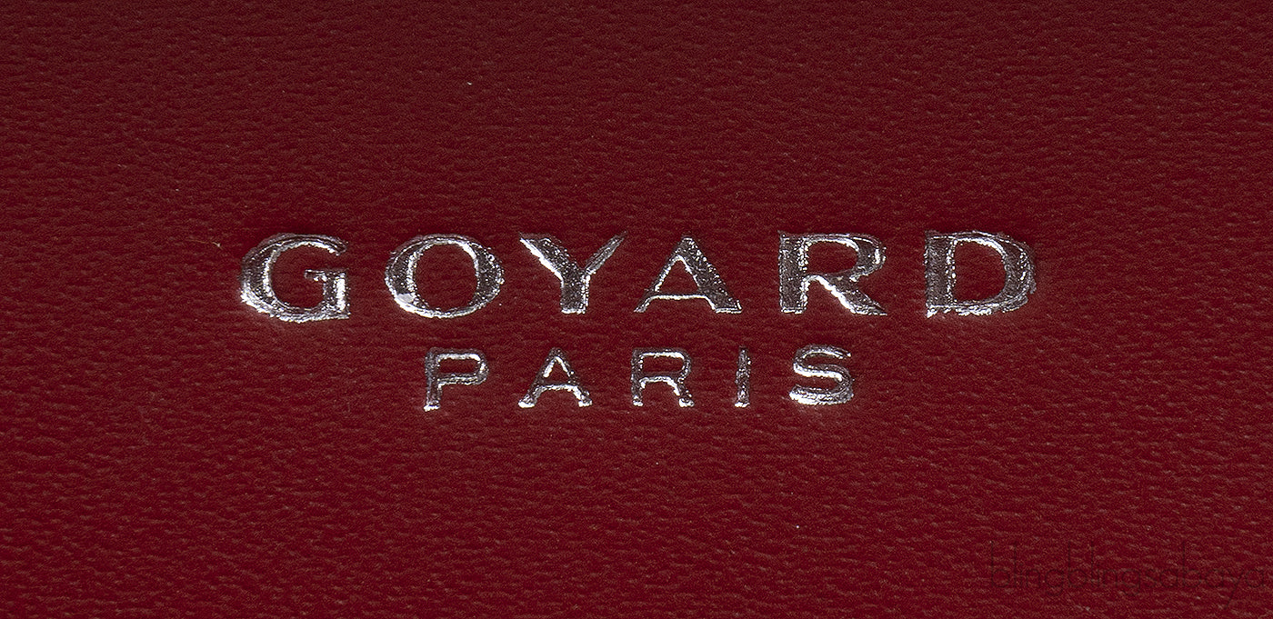 Goyard Saint Honore Trunk Bag Burgundy