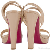 Nude Ankle Strap Sandals