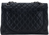 Black Caviar Maxi Flap Bag PHW