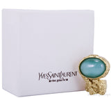 Arty Oval Ring Aqua Green