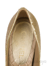 Metallic Gold Sequin Heels