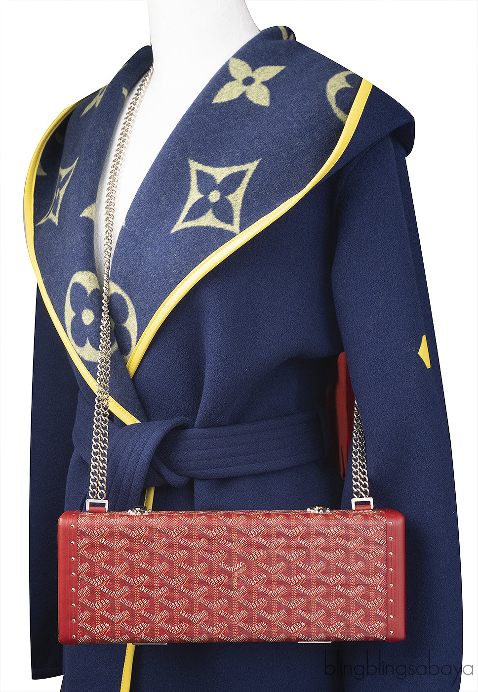 Goyard Saint Honore Trunk Bag Burgundy
