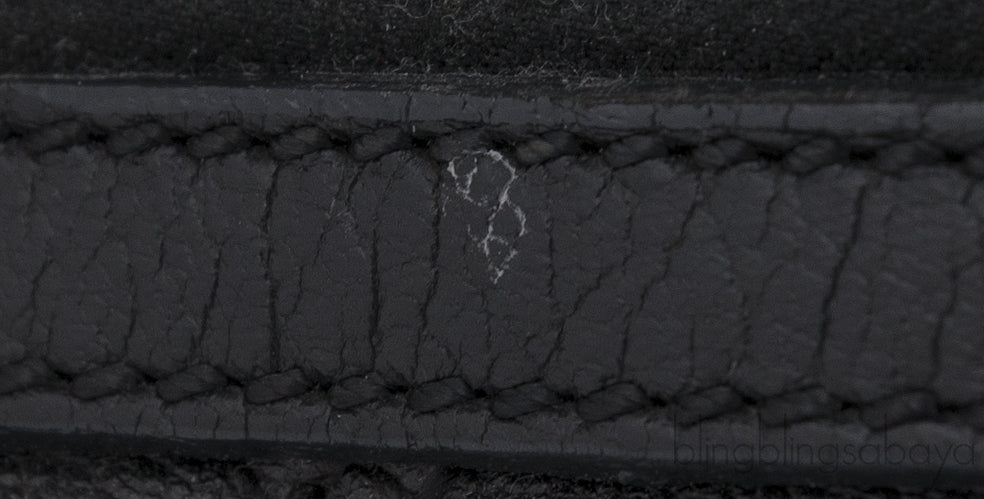 Black Quilted Stam Bag