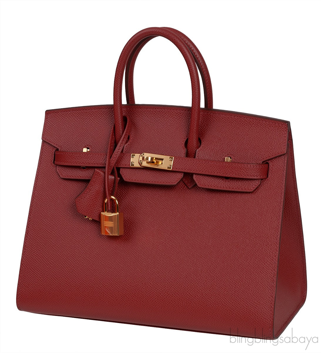 Birkin 25 Sellier Rouge Epsom GHW