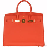 Birkin 35 Capucine Togo GHW