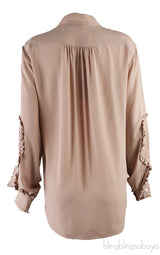 Donna Nude Long Sleeve Shirt