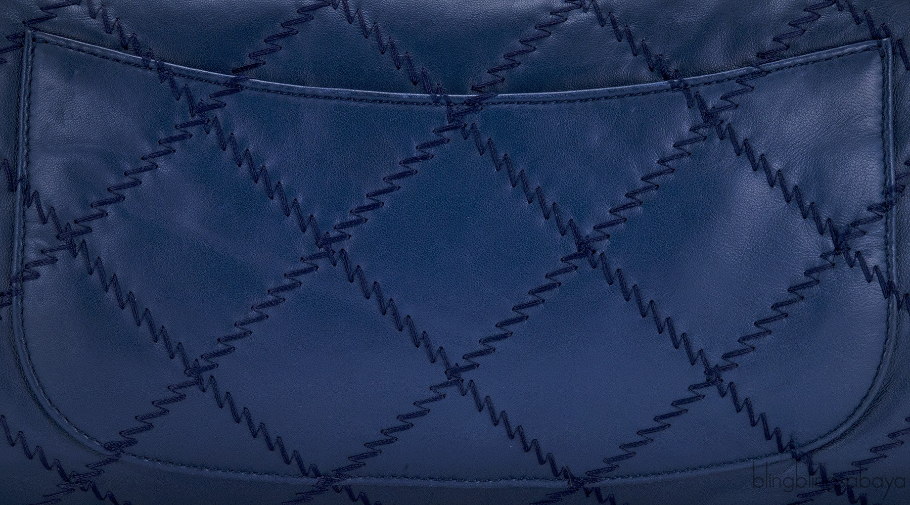Ultimate Stitch Navy Flap Bag