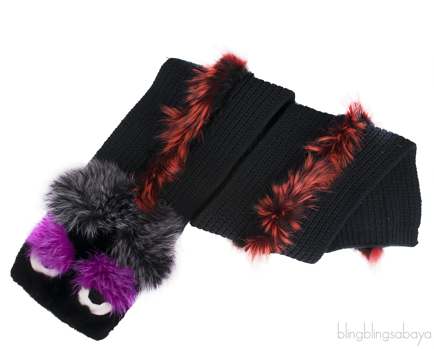 Bag Bugs Scarf Black