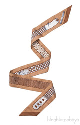 Hermes Strap Print Twilly