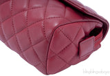 Red Quilted Cosmetic Pouch