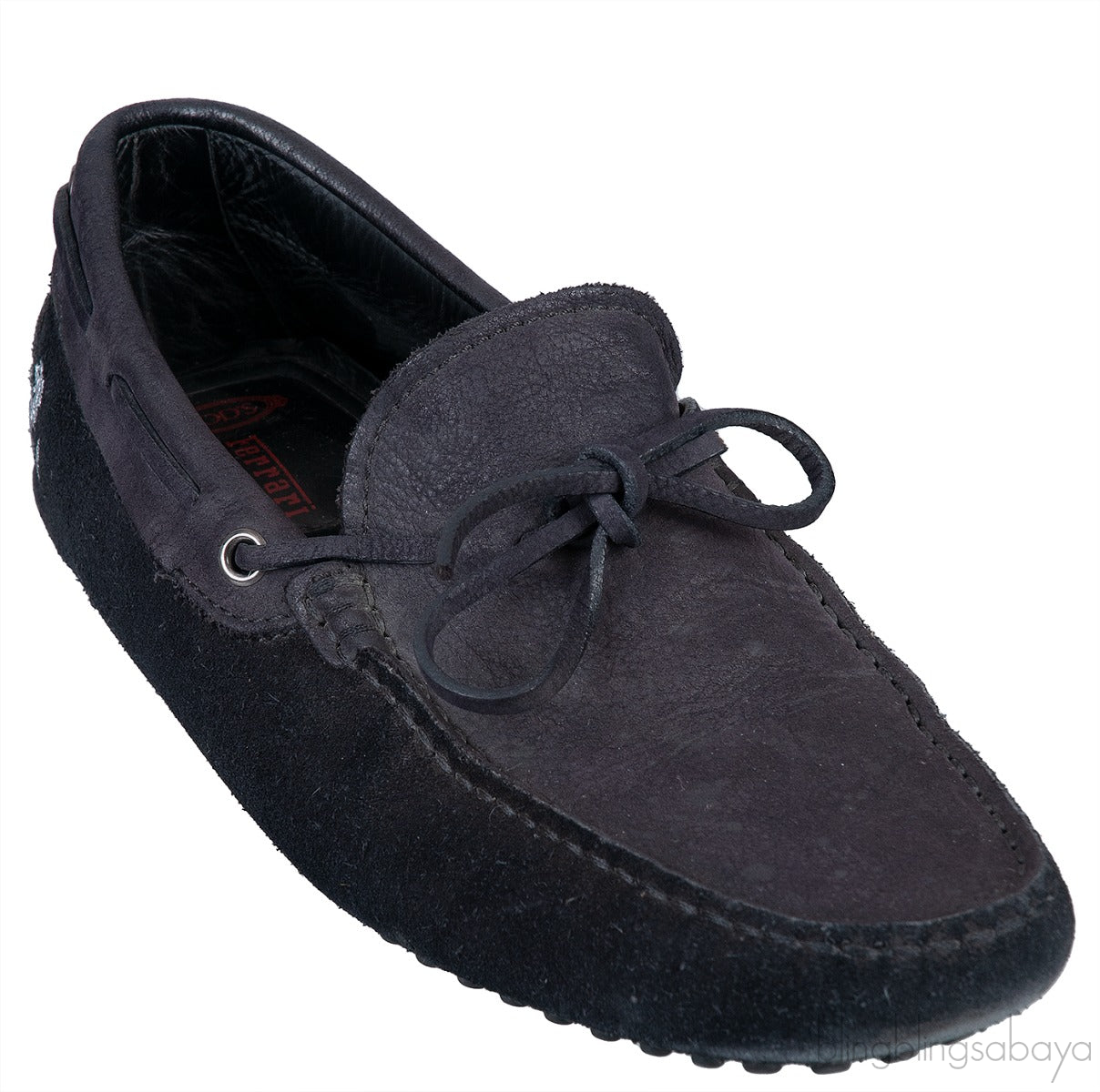 Ferrari Black Suede Men\'s Loafer