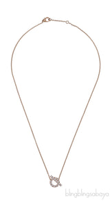 Finesse Pink Gold Diamond Pendant Necklace