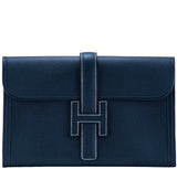 Jige Bleu Indigo Epsom Clutch