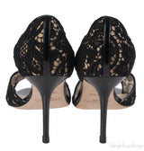 Jimmy Choo Black Flair Peep Sandals