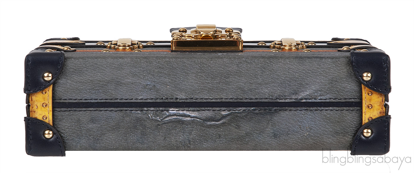 Louis Vuitton Grey Printed Petite Malle GHW