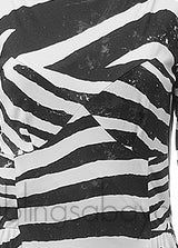 Zebra Print Stretch Midi Dress