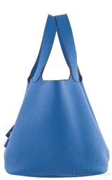 Blue Picotin Lock Togo PHW*