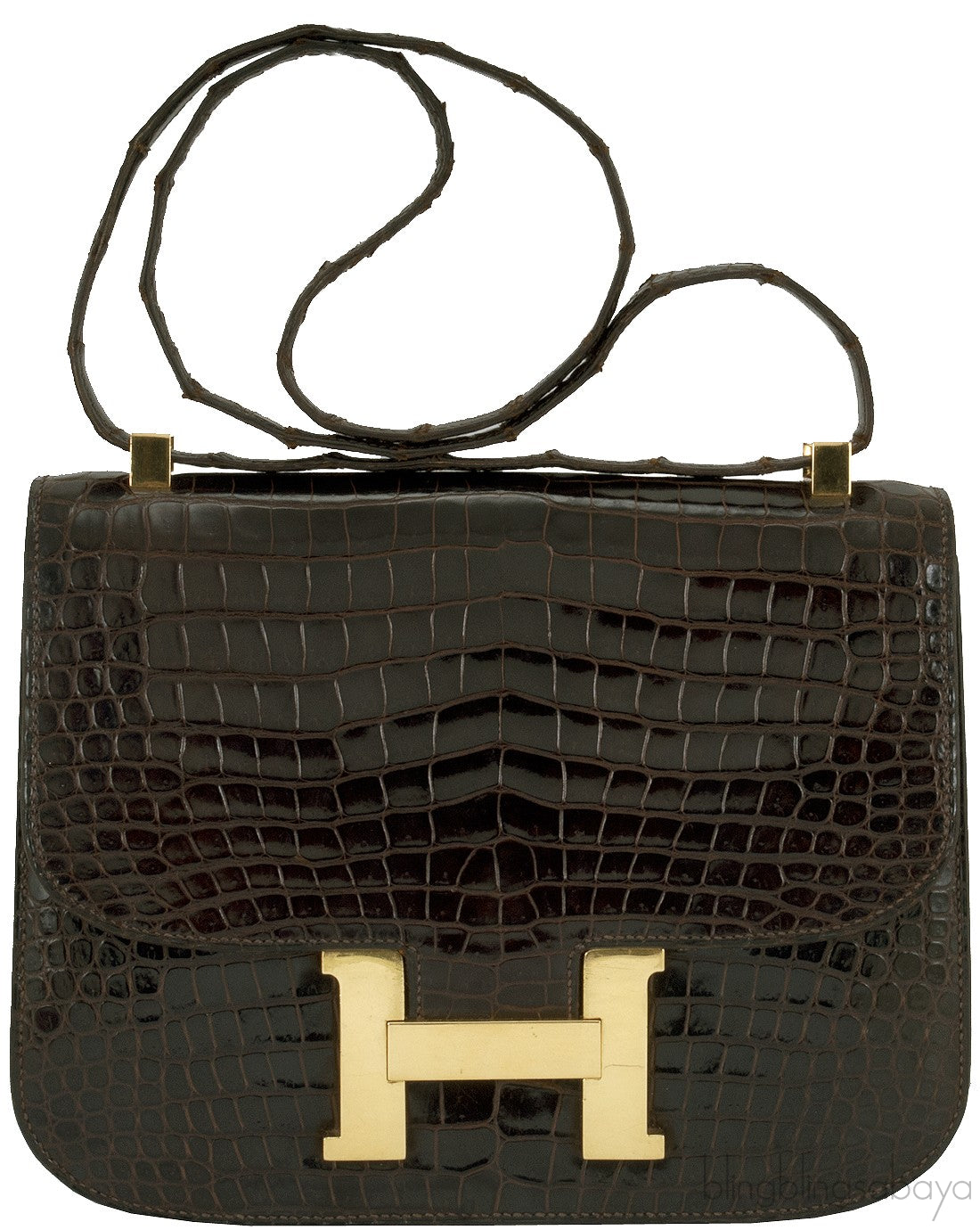 Vintage Constance Brown Crocodile