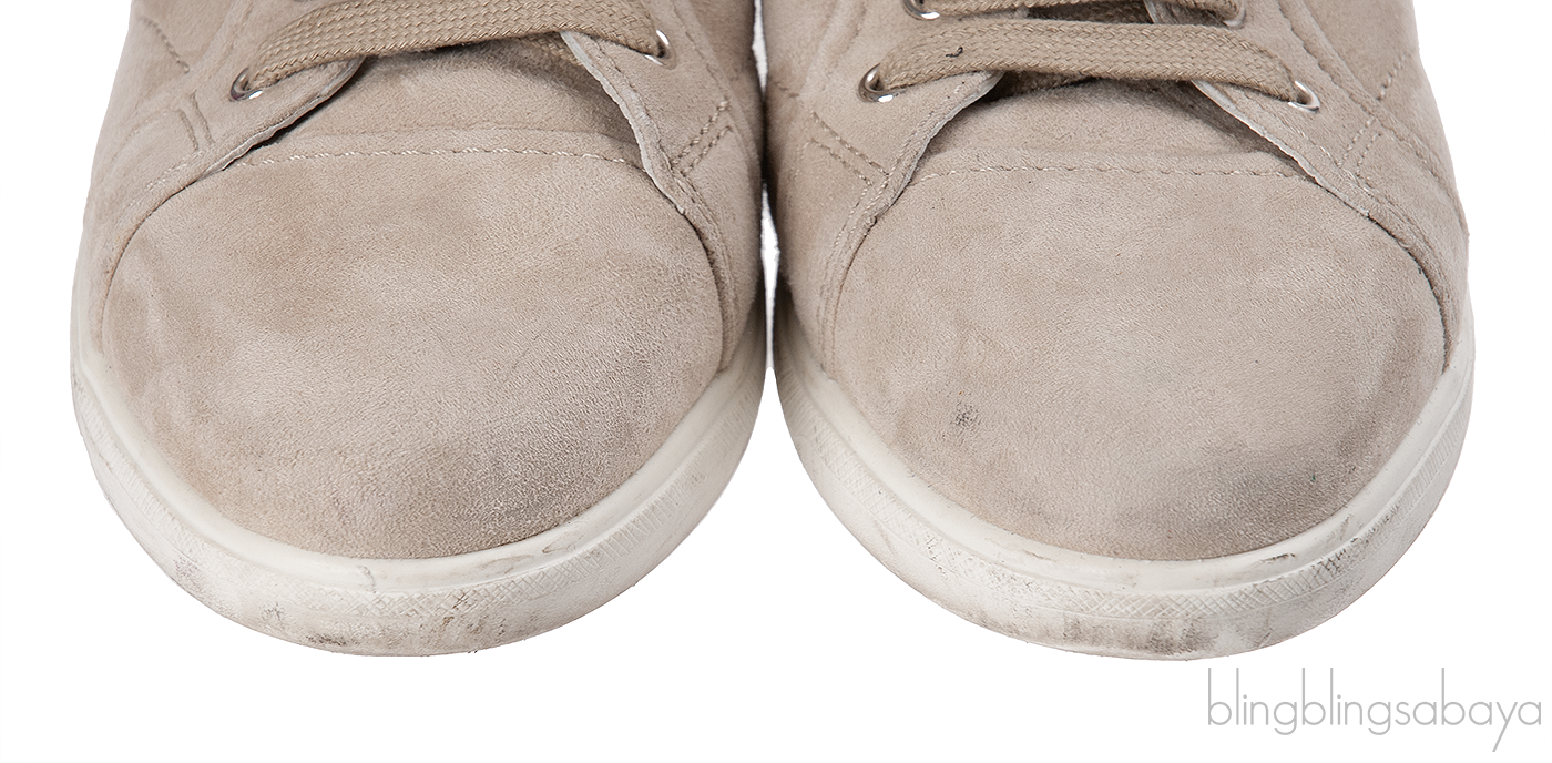 Prada Grey Suede Wedge Sneakers