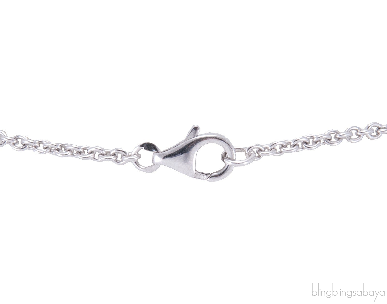 White Gold LOVE Necklace