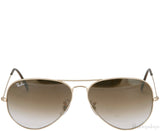 Gold Aviator Sunglasses