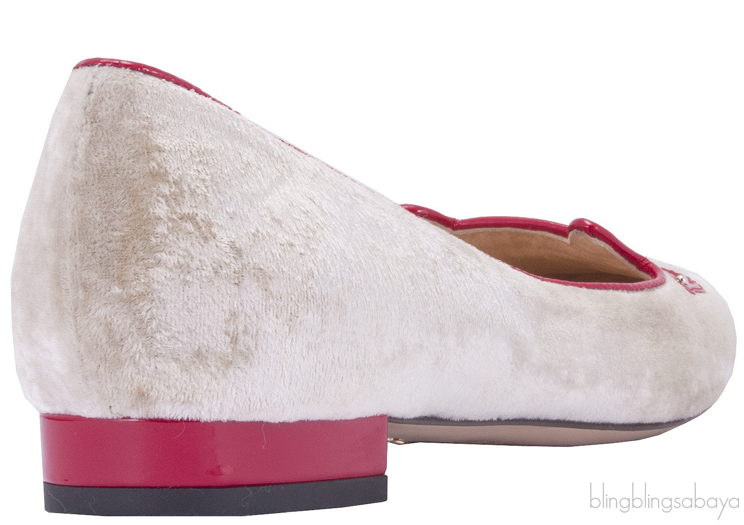 Kitty Sunglasses Beige Flat Shoes