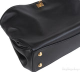 BALENCIAGA BLACK MEDIUM RODEO HANDBAG