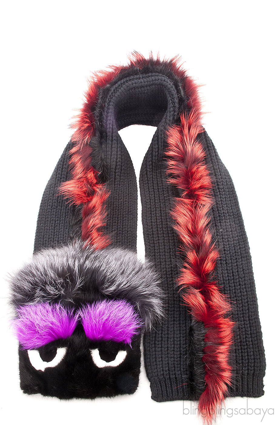 Bag Bugs Scarf Black